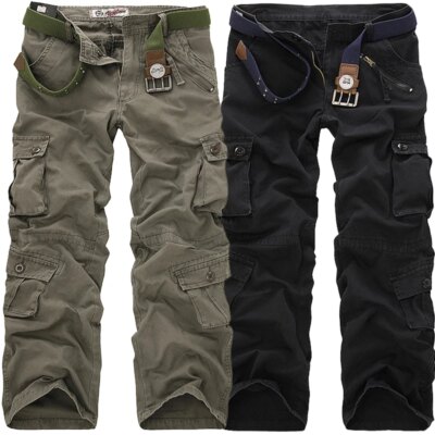 Pantalon militaire homme Cargo pour hommes, haute qualité