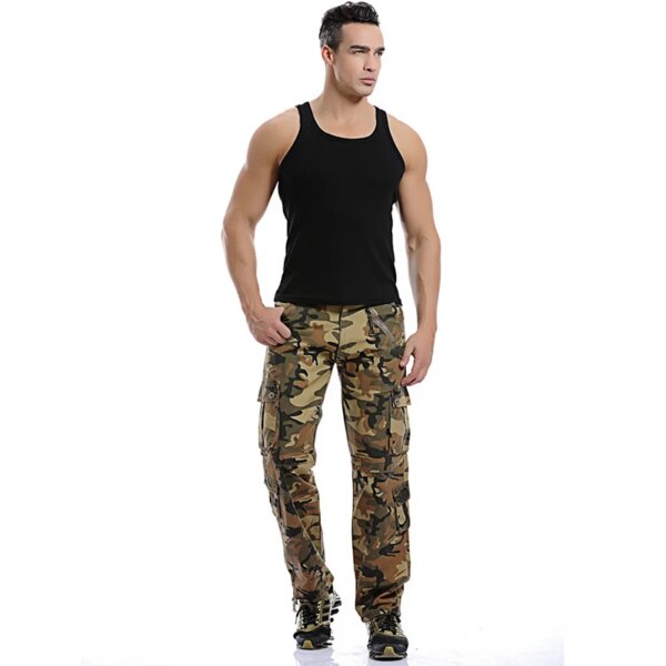 Pantalon militaire homme Cargo pour hommes, haute qualité – Image 3