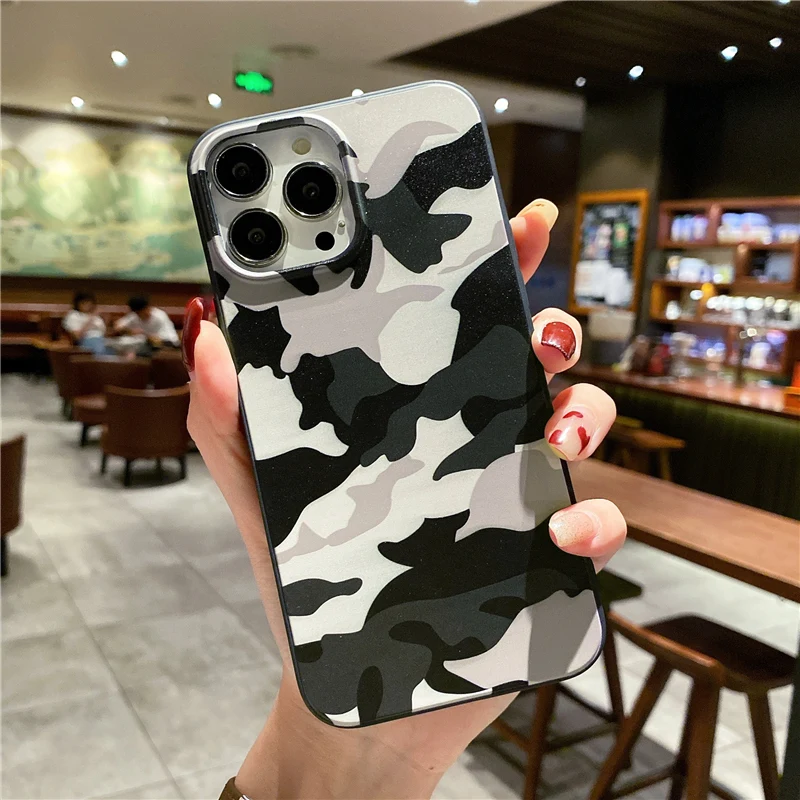 coque de téléphone noire, coque antichoc, armée camouflage – Image 5