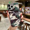 coque de téléphone noire, coque antichoc, armée camouflage