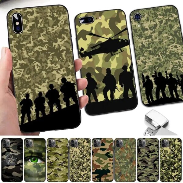 Coque de téléphone militaire pour iPhone
