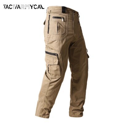 pantalon militaire homme Cargo tactique en coton pour homme