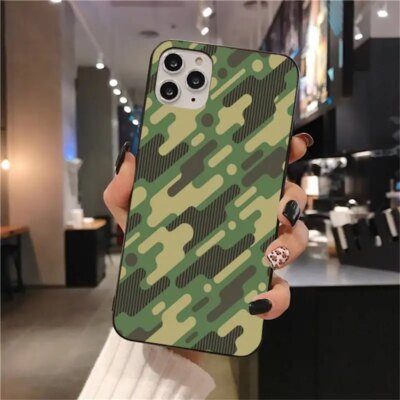 Coque de téléphone motif armée militaire camouflage, coque en poly pour iPhone 14 13 12 11 Pro Mini XS Max 8 7 Plus X SE, 2020