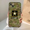 US ARMY Digital CamSolomon Case pour iPhone, Mini Bumper Back Cover