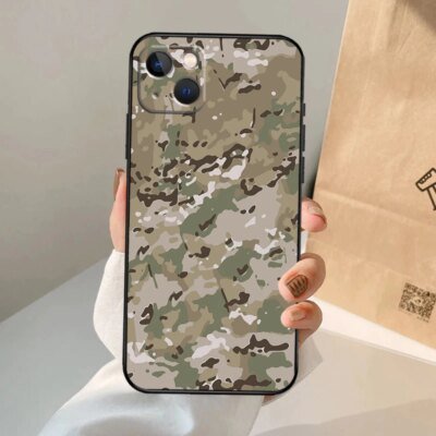 US ARMY Digital CamSolomon Case pour iPhone, Mini Bumper Back Cover