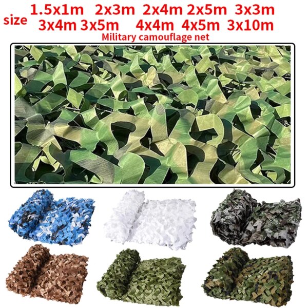 Filet de camouflage militaire chasse filet de camouflage filet de camouflage jardin pavillon voiture
