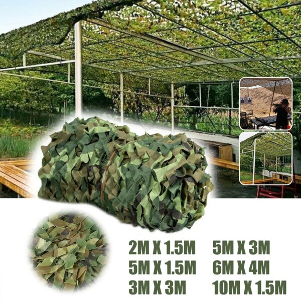 filets de Camouflage militaire pour chasse, militaire, forêt, entraînement, couvertures de voiture