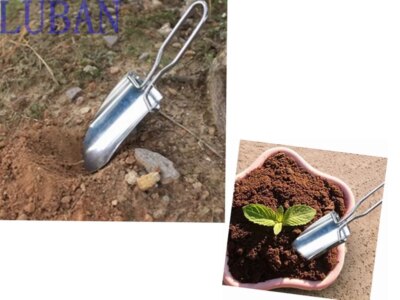 Mini outils de jardin en acier inoxydable, pelle pliante pliable, bêche de camping, outil de jardinage, gril GT