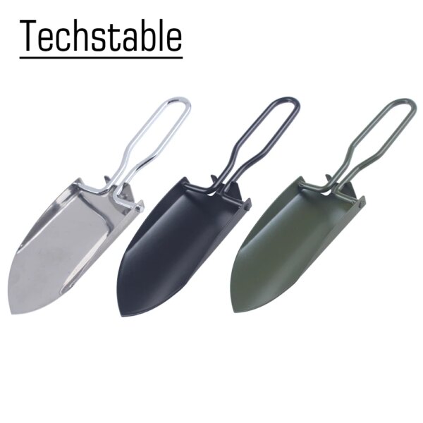 Mini outils de jardin en acier inoxydable, pelle pliante pliable, bêche de camping, outil de jardinage, gril GT