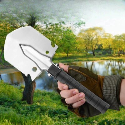 Pelle militaire pliante multifonctionnelle pour l'extérieur, super dure, épaissie