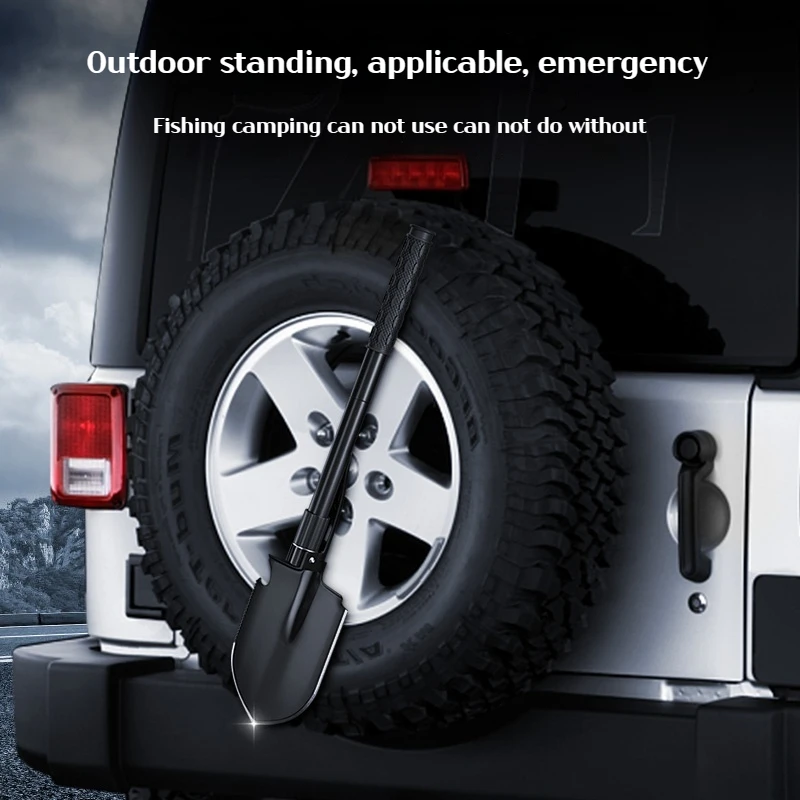 Pelle pliante multifonctionnelle en acier inoxydable, pelle de survie pliante, scie à bêche 514, 1 pièce – Image 4