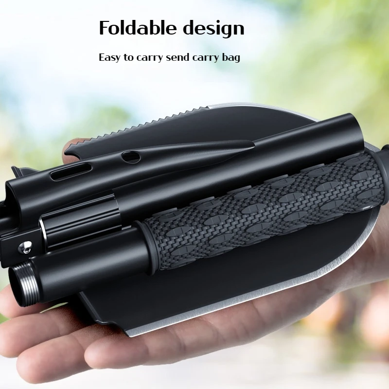 Pelle pliante multifonctionnelle en acier inoxydable, pelle de survie pliante, scie à bêche 514, 1 pièce – Image 2