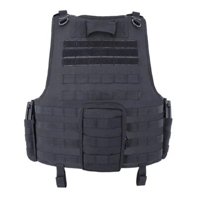 3862-2db756.jpg MGFLASHFORCE â Gilet Tactique Ă SystĂšme d'Attache MOLLE pour l'Airsoft, Accessoire Porte-plaque Style Swat pour la PĂȘche, la Chasse, le Paintball, Style ArmĂ©e ou Police