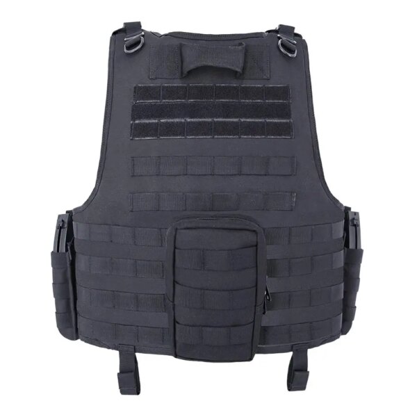 MGFLASHFORCE – Gilet Tactique à Système d'Attache MOLLE pour l'Airsoft, Accessoire Porte-plaque Style Swat pour la Pêche, la Chasse, le Paintball, Style Armée ou Police – Image 2