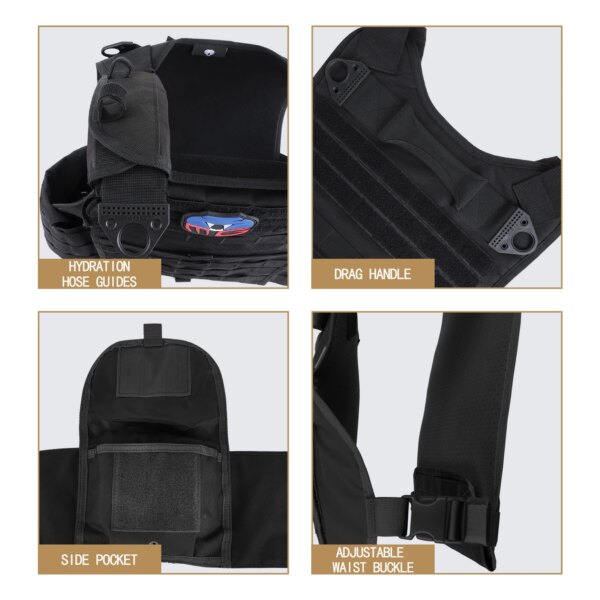 MGFLASHFORCE – gilet tactique pour hommes, gilet de Combat militaire, léger, Molle, porte-plaque, Airsoft, Paintball