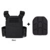 Gilet tactique en Nylon 1050D, Gilet tactique Durable à dégagement rapide, 25x30cm, porte-plaque, avec capuchons antichoc