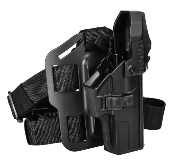 TEGE – étui de pistolet en polymère OWB niveau 3, Sig Sauer Sp2022, plate-forme assortie, fixation de jambe – Image 3