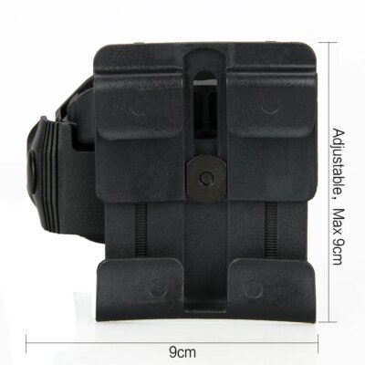 4083-2f028a.jpg Ătui souple rotatif Ă Clip Glock 360, pour main droite, s'adapte Ă Marue et KSC G17/18, peut ĂȘtre fixĂ© horizontalement et verticalement