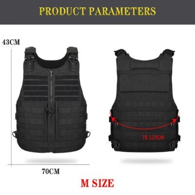 Gilet militaire tactique MOLLE 1000D, porte-plaque à dégagement rapide, gilet de Combat Airsoft, armure corporelle d'entraînement de chasse en plein air