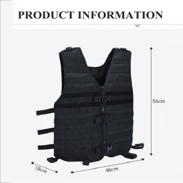 Gilet tactique léger à démontage rapide 900D, combinaison d'entraînement MOLLE militaire Airsoft Combat hommes chasse Paintball veste de terrain – Image 6