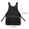 Gilet tactique militaire Molle Airsoft, réglable en extérieur, 600D, léger, pour Paintball, Camping, Barbecue, antisalissure, tablier de Chef
