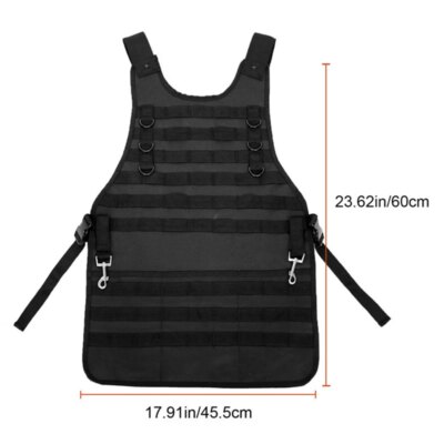 Gilet tactique militaire Molle Airsoft, réglable en extérieur, 600D, léger, pour Paintball, Camping, Barbecue, antisalissure, tablier de Chef