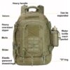 sac a dos militaire Tactique pour Homme, Fourre Tout de 60 L