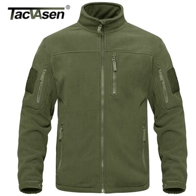 veste militaire homme polaire militaire à fermeture éclair complète