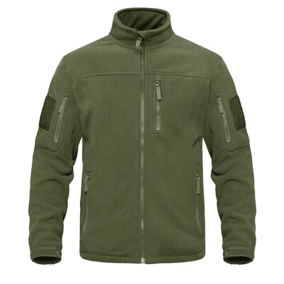 veste militaire homme polaire militaire à fermeture éclair complète