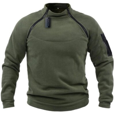 5188-553324.jpg veste militaire polaire tactique pour hommes, vĂȘtements de chasse, pull chaud Ă fermeture Ă©clair