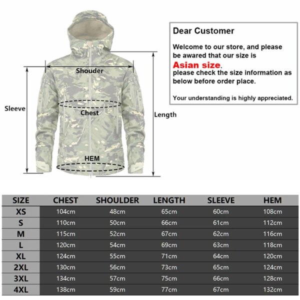 veste militaire homme à capuche tactique molletonnée – Image 6
