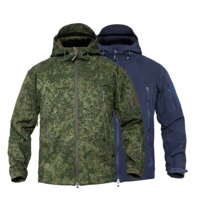veste militaire homme à capuche tactique molletonnée