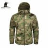 veste militaire homme à capuche tactique molletonnée