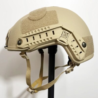 Casque Tactique Balistique ACH Coupe Haute, Pare-Balles, Armure Corporelle, Noyau Aramide, de Sécurité, NIJ IIIA MICH FAST