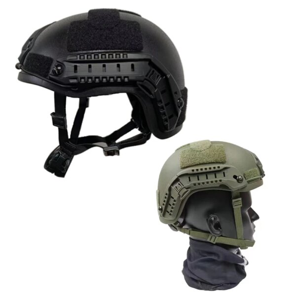 Casque de sécurité balistique ACH, coupe haute, pare-balles, armure corporelle, aramide Core, NIJ IIIA MICH FAST 2000B