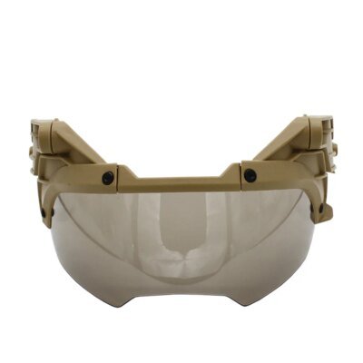 6158-410638.jpg VULPO â casque tactique rĂ©glable, lunettes Ă rabat Airsoft Paintball, casque rapide coupe-vent Anti-buĂ©e CS Wargame, lunettes de Protection