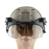 VULPO – casque tactique réglable, lunettes à rabat Airsoft Paintball, casque rapide coupe-vent Anti-buée CS Wargame, lunettes de Protection