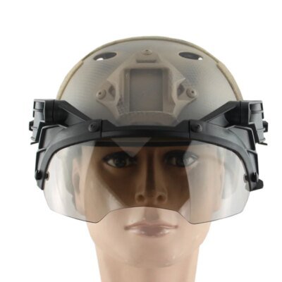 6158-4f2fb7.jpg VULPO â casque tactique rĂ©glable, lunettes Ă rabat Airsoft Paintball, casque rapide coupe-vent Anti-buĂ©e CS Wargame, lunettes de Protection