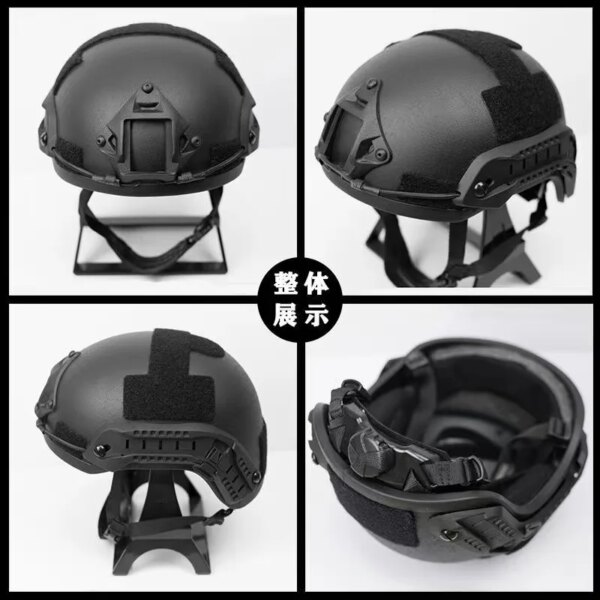 Casque balistique ACH, coupe haute, tactique PE, pare-balles, NIJ IIIA, avec coussin de Suspension rapide de windy – Image 3