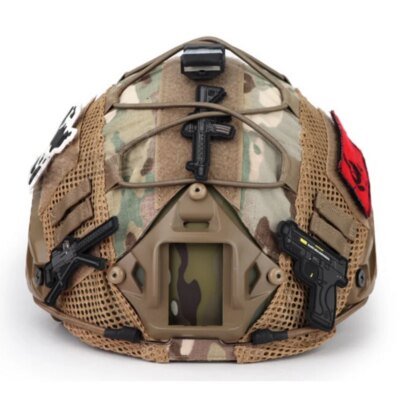 6260-b2b53f.jpg Housse de casque de Combat militaire tactique CS Wargame Sport housse de casque pour ops-core Type PJ/BJ/MH casque rapide stroboscopique supports de lumière