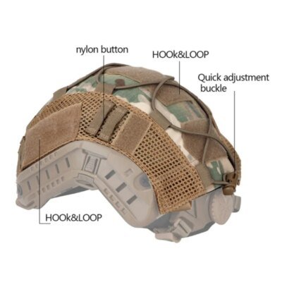 6260-ba3f75.jpg Housse de casque de Combat militaire tactique CS Wargame Sport housse de casque pour ops-core Type PJ/BJ/MH casque rapide stroboscopique supports de lumière