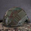6260-e83345.jpg Housse de casque de Combat militaire tactique CS Wargame Sport housse de casque pour ops-core Type PJ/BJ/MH casque rapide stroboscopique supports de lumière