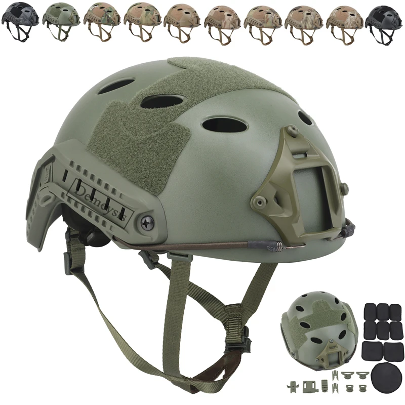 Casque tactique Fast PJ Type Airsoft, Ă©quipement de protection de tĂȘte de Combat militaire pour Paintball et Wargame