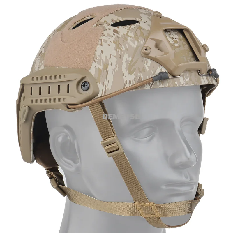Casque tactique Fast PJ Type Airsoft, Ă©quipement de protection de tĂȘte de Combat militaire pour Paintball et Wargame â Image 3