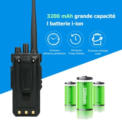 talkie walkie militaire - Retevis RT29 Talkie Walkie Longue Portée