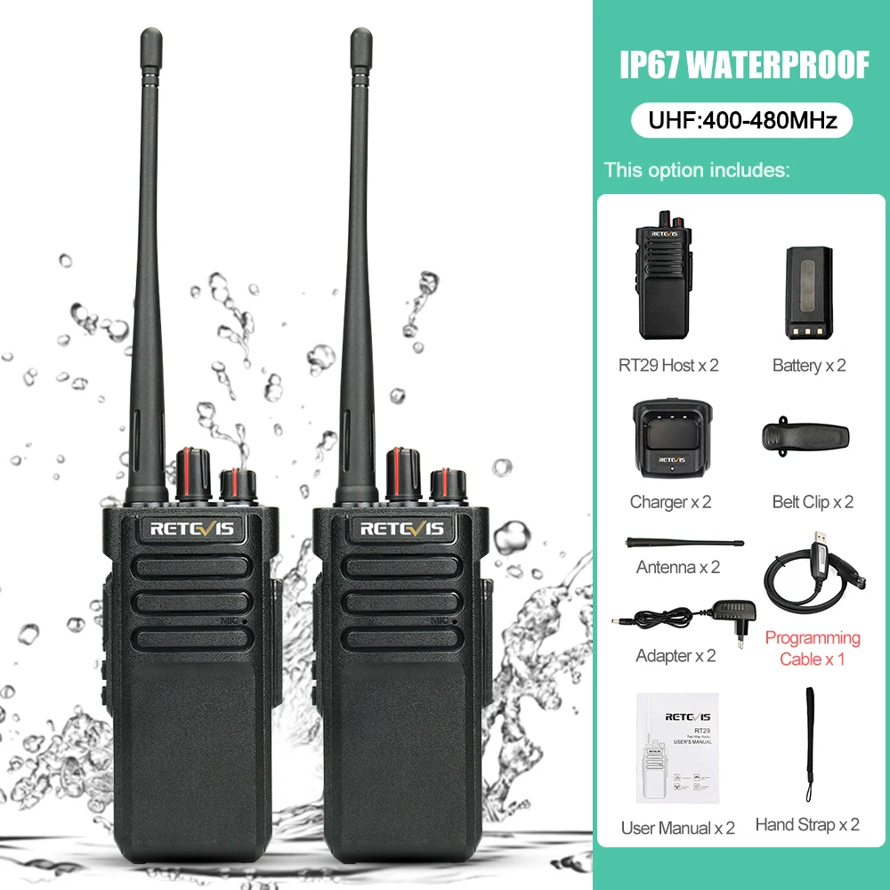 Waterproof UHF 2PCS