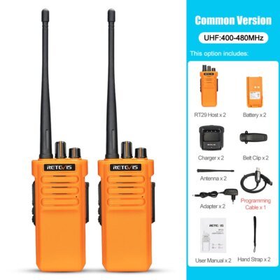 talkie walkie militaire - Retevis RT29 Talkie Walkie Longue Portée