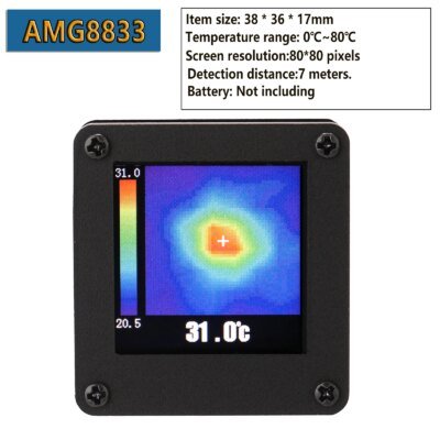 Imageur thermique portatif-40 ℃ à 300 ℃, écran LCD 2.8 pouces