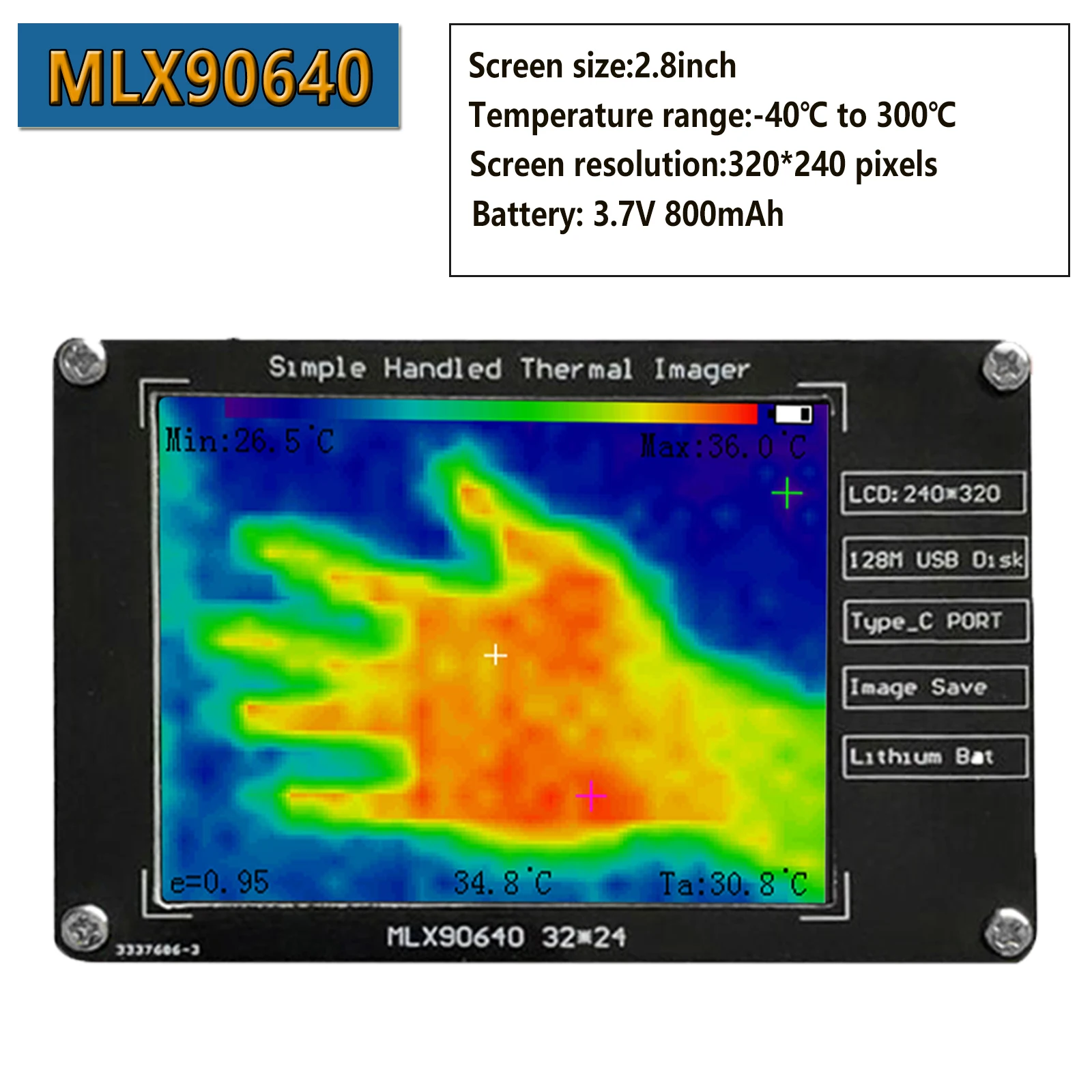 MLX90640 2.8inch
