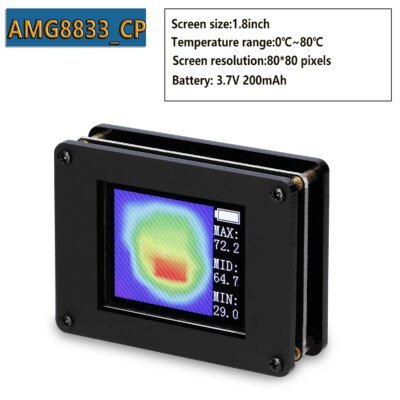 Imageur thermique portatif-40 ℃ à 300 ℃, écran LCD 2.8 pouces